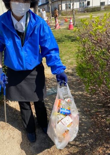 4月活動 月1ゴミ拾い 清掃活動 岩沼市のお葬式は大友葬儀社 大友葬儀社